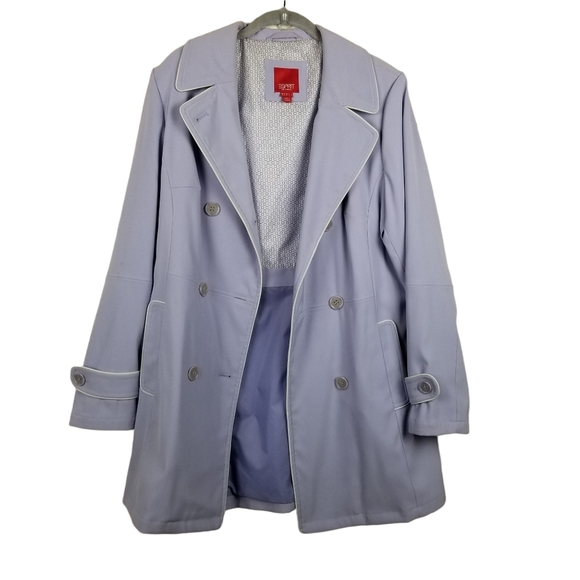 Esprit Lilac Double Breasted A-line Coat Jacket Womens Size Medium - Picture 3 of 8